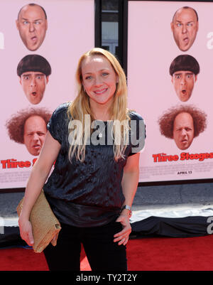Actress Nicole Sullivan attends the premiere of the motion picture comedy 'The Three Stooges', at Grauman's Chinese Theatre in the Hollywood section of Los Angeles on April 7, 2012.   UPI/Jim Ruymen Stock Photo