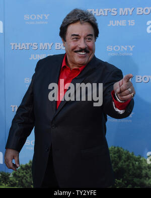 Singer Tony Orlando, a cast member in the motion picture comedy 'That's My Boy', arrives at the premiere of the film at the Regency Village Theatre in the Westwood section of Los Angeles on June 4, 2012.  UPI/Jim Ruymen Stock Photo