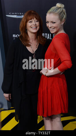 Actress Frances Fisher and her daughter Francesca Eastwood attend the premiere of the motion picture sci-fi thriller 'Total Recall', at Grauman's Chinese Theatre in the Hollywood section of Los Angeles on August 1, 2012.  UPI/Jim Ruymen Stock Photo