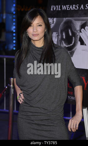 Kelly Hu attends the premiere of the horror film 'Smiley' at the AMC Universal Citywalk Stadium 19 in Los Angeles on October 9, 2012.      UPI/Phil McCarten Stock Photo