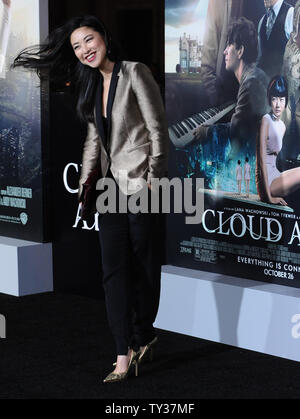 Actress Zhu Zhu, a cast member in the motion picture sci-fi drama 'Cloud Atlas', attends the premiere of the film at Grauman's Chinese Theatre in the Hollywood section of Los Angeles on October 24, 2012.  UPI/Jim Ruymen Stock Photo