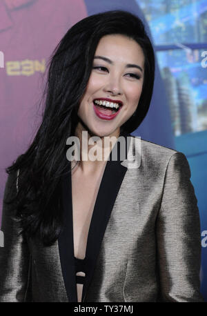 Actress Zhu Zhu, a cast member in the motion picture sci-fi drama 'Cloud Atlas', attends the premiere of the film at Grauman's Chinese Theatre in the Hollywood section of Los Angeles on October 24, 2012.  UPI/Jim Ruymen Stock Photo