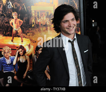 Actor Thomas McDonell, a cast member in the motion picture comedy 'Fun Size', attends the premiere of the film at Paramount Studios in Los Angeles on October 25, 2012.  UPI/Jim Ruymen Stock Photo