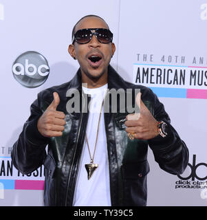 Rapper Chris 'Ludacris' Bridges arrives at the 40th Annual American Music Awards in Los Angeles on November 18, 2012.  UPI/Jim Ruymen Stock Photo