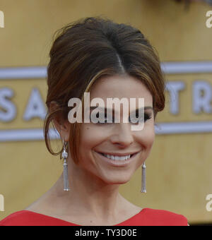 TV personality Maria Menounos arrives for the 19th Annual SAG Awards held at the Shrine Auditorium in Los Angeles on on January 27, 2013.   UPI/Phil McCarten Stock Photo