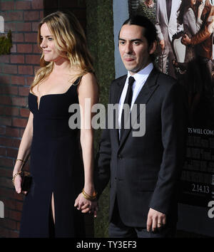 Composer Dhani Harrison and his wife Sola Harrison attend the premiere of the motion picture romance drama 'Beautiful Creatures', at TCL Chinese Theatre in the Hollywood section of Los Angeles on February 6, 2013.  UPI/Jim Ruymen Stock Photo