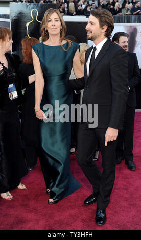 Kathryn Bigelow and Mark Boal arrive on the red carpet at the 85th Academy Awards at the Hollywood and Highlands Center in the Hollywood section of Los Angeles on February 24, 2013.   UPI/Kevin Dietsch Stock Photo