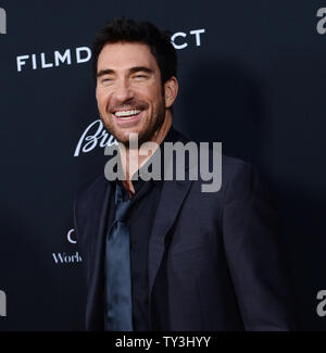 Dylan McDermott, a cast member in the motion picture thriller 'Olympus Has Fallen', attend the premiere of the film at the ArcLight Cinerama Dome in the Hollywood section of Los Angeles on March 18, 2013. In a national security thriller, Antoine Fuqua directs an all-star cast featuring Gerard Butler, Morgan Freeman, Angela Bassett, Melissa Leo, Ashley Judd and Rick Yune. UPI/Jim Ruymen Stock Photo