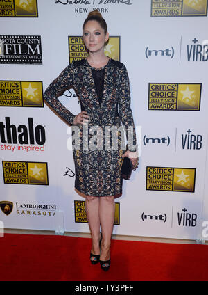 Actress Judy Greer arrives at the Broadcast Television Journalists Association's 3rd annual Critics' Choice Television Awards at the Beverly Hilton Hotel in Beverly Hills, California on June 10, 2013.  UPI/Jim Ruymen Stock Photo