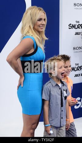 Britney Spears with sons Sean Federline andd Jayden James Federline