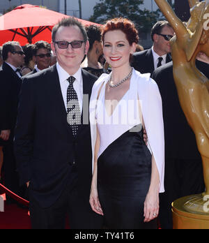 Carrie Preston & Husband Michael Emerson Arriving At The 2013 Primetime ...