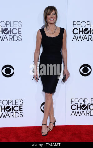 Actress Allison Janney arrives for the 40th annual People's Choice Awards at the Nokia Theatre in Los Angeles on January 8, 2014.  UPI/Jim Ruymen Stock Photo