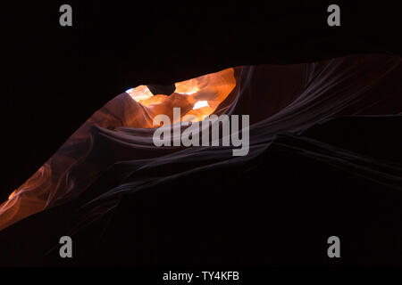 Dragon Eye in Upper Antelope Canyon Stock Photo