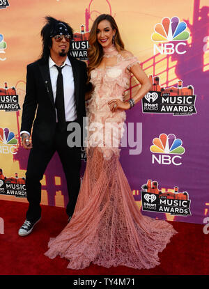 Musician Nikki Sixx and wife Courtney Bingham arrive at the Los Angeles