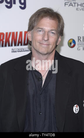 Writer Thunder Levin attends a screening of 'Sharknado 2: The Second One' at the Regal Cinemas LA Live Theater in Los Angeles on August 21, 2014.      UPI/Phil McCarten Stock Photo