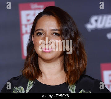 Cast member Maya Rudolph, the voice of Cass attends the premiere of the animated sci-fi motion picture comedy 'Big Hero 6' premiere at the El Capitan Theatre in the Hollywood section of Los Angeles on November 4, 2014. Storyline: is an action-packed comedy-adventure about the special bond that develops between Baymax, a plus-sized inflatable robot, and prodigy Hiro Hamada.  UPI/Jim Ruymen Stock Photo