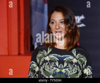 Cast member Maya Rudolph, the voice of Cass attends the premiere of the animated sci-fi motion picture comedy 'Big Hero 6' premiere at the El Capitan Theatre in the Hollywood section of Los Angeles on November 4, 2014. Storyline: is an action-packed comedy-adventure about the special bond that develops between Baymax, a plus-sized inflatable robot, and prodigy Hiro Hamada.  UPI/Jim Ruymen Stock Photo