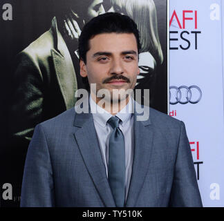 Cast member Oscar Isaac attends the premiere of the motion picture thriller 'A Most Violent Year' at the Dolby Theatre in the Hollywood section of Los Angeles on November 6, 2014. Storyline: In New York City 1981, an ambitious immigrant fights to protect his business and family during the most dangerous year and crime-ridden winters in the city's history.  UPI/Jim Ruymen Stock Photo