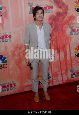 Singer Nate Ruess attends the iHeartRadio Music Awards at the Shrine Auditorium in Los Angeles on March 29, 2015.  Photo by Jim Ruymen/UPI Stock Photo