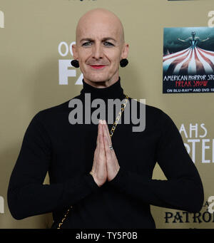 Actor Denis O'Hare attends the premiere screening of FX's 'American Horror Story: Hotel' at Regal Cinemas L.A. Live in Los Angeles on October 3, 2015. Storyline: Both physical and psychological horrors affect a decomposing family, workers and residents of an insane asylum, a coven of witches, and a cast of circus freaks in this anthology series, focusing on the themes of infidelity, sanity, oppression, and discrimination.  Photo by Jim Ruymen/UPI Stock Photo