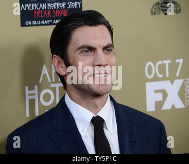 Actor Wes Bentley attends the premiere screening of FX's 'American Horror Story: Hotel' at Regal Cinemas L.A. Live in Los Angeles on October 3, 2015. Storyline: Both physical and psychological horrors affect a decomposing family, workers and residents of an insane asylum, a coven of witches, and a cast of circus freaks in this anthology series, focusing on the themes of infidelity, sanity, oppression, and discrimination.  Photo by Jim Ruymen/UPI Stock Photo