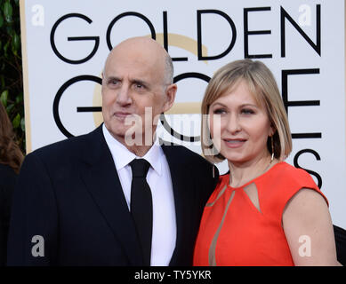 Actor Jeffrey Tambor, left, and Kasia Ostlun attend the 73rd annual Golden Globe Awards at the Beverly Hilton Hotel in Beverly Hills, California on January 10, 2016. Photo by Jim Ruymen/UPI Stock Photo