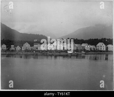 Indian town, Sitka, Alaska. Stock Photo