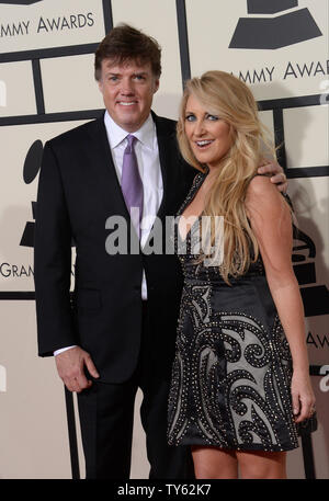 Lee Ann Womack, right, and Frank Liddell arrive for the 58th annual Grammy Awards held at Staples Center in Los Angeles on February 15, 2016. Photo by Jim Ruymen/UPI Stock Photo