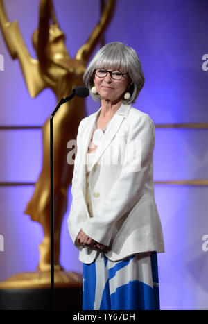 Actress Rita Moreno appears onstage during the 43rd annual Daytime Emmy Awards at the Westin Bonaventure Hotel in Los Angeles on May 1, 2016.  Photo by Jim Ruymen/UPI