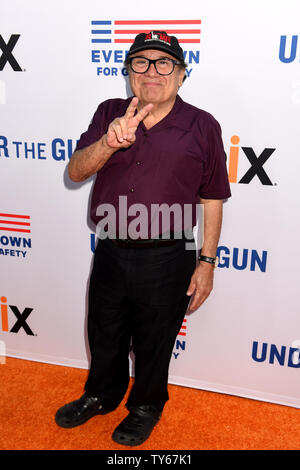Actor Danny Devito attends the premiere of the documentary 'Under the Gun' at the Academy of Motion Picture Arts & Sciences (AMPAS) in Beverly Hills, California on May 3, 2016. Storyline: First hand accounts from parents of Sandy Hook victims, expert commentary and statistics reveal the state of American gun violence and gun control laws. Photo by Michael Owen Baker/UPI Stock Photo