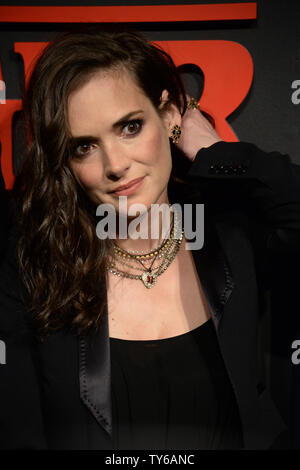 Cast member Winona Ryder attends Netflix's supernatural mystery thriller 'Stranger Things' at Mack Sennett Studios in Los Angeles on July 11, 2016. Storyline: A strange town where everyone knows everyone Is subject to a peculiar incident. The town then undergoes a state of panic, before the government becomes involved.  Photo by Jim Ruymen/UPI Stock Photo