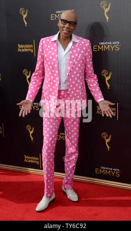 RuPaul attends the Creative Arts Emmy Awards at Microsoft Theater in Los Angeles on September 10, 2016. Photo by Jim Ruymen/UPI Stock Photo
