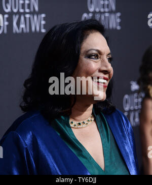 Director Mira Nair attends the premiere of her new motion picture biographical sport drama 'Queen of Katwe' at the El Capitan Theatre in the Hollywood section of Los Angeles on September 20, 2016.  Photo by Jim Ruymen/UPI Stock Photo