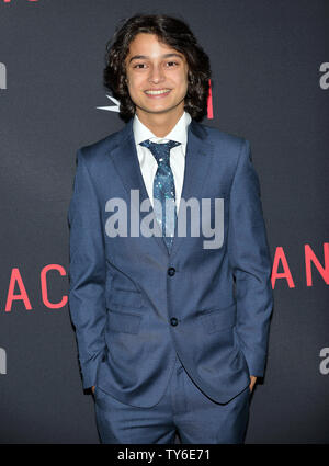 Rio Mangini arrives at the world premiere of 'The Accountant' at the TCL Chinese Theater in Los Angeles, California on October 10, 2016. Photo by Christine Chew/UPI Stock Photo