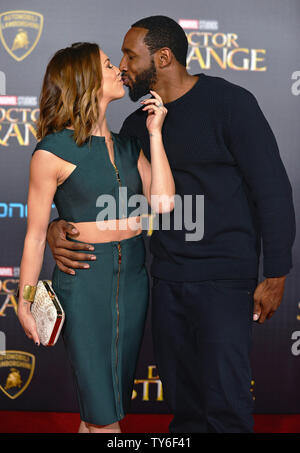 Dancers Allison Holker and her husband Stephen 'tWitch' Boss arrive at the world premiere of Marvel Studios' 'Doctor Strange' at the El Capitan Theatre in Los Angeles, California on October 20, 2016. Photo by Christine Chew/UPI Stock Photo