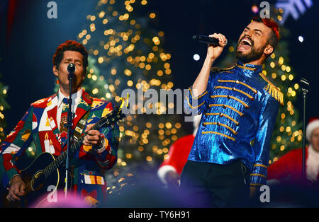 Band of Merrymakers perform at the All-Star Concert at the 85th Annual Hollywood Christmas Parade on Hollywood Boulevard in Los Angeles, California on November 27, 2016. Photo by Christine Chew/UPI Stock Photo