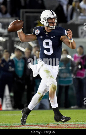 Penn State quarterback Trace McSorley throws during football practice ...