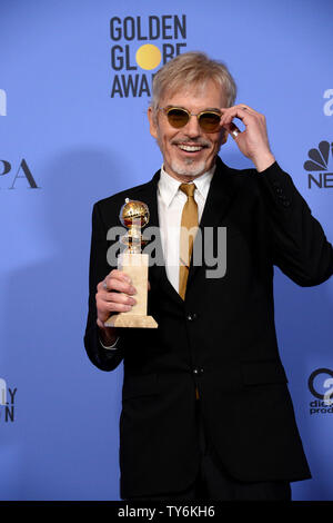 Billy Bob Thornton, winner of the award for Best Performance by an Actor in a Television Series - Drama appears backstage during the 74th annual Golden Globe Awards at the Beverly Hilton Hotel in Beverly Hills, California on January 8, 2017. Photo by Jim Ruymen/UPI Stock Photo