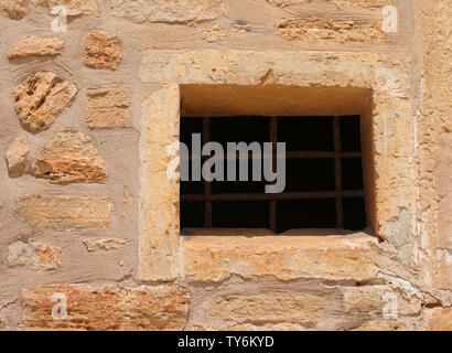 Window grilles folding shutters in Southern Europe Stock Photo