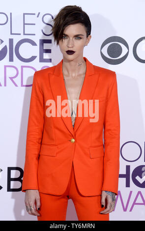 Actress Ruby Rose attends the 43rd annual People's Choice Awards at the