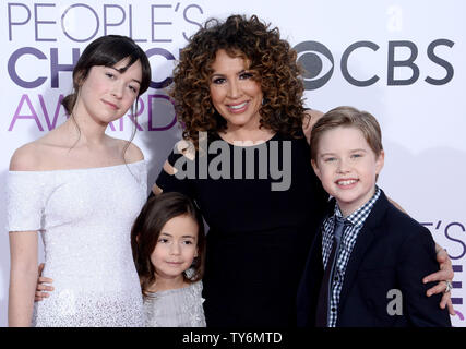 (L-R) Actors Grace Kaufman, Hala Finley, Diana Maria Riva and Matthew McCann attend the 43rd annual People's Choice Awards at the Microsoft Theater in Los Angeles on January 18, 2017. Photo by Jim Ruymen/UPI Stock Photo