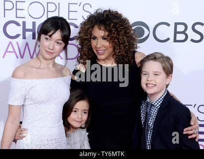 (L-R) Actors Grace Kaufman, Hala Finley, Diana Maria Riva and Matthew McCann attend the 43rd annual People's Choice Awards at the Microsoft Theater in Los Angeles on January 18, 2017. Photo by Jim Ruymen/UPI Stock Photo