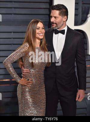 Sofia Vergara and Joe Manganiello attend the Vanity Fair Oscar Party at the Wallis Annenberg Center for the Performing Arts in Beverly Hills, California on February 26, 2017. Photo by Christine Chew/UPI Stock Photo