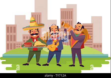 mexican food and tradicional culture Stock Vector