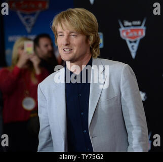 Cast member Owen Wilson, the voice of Lightning McQueen in the animated motion picture comedy 'Cars 3' attends the premiere of the film at the Anaheim Convention Center in Anaheim, California on June 10, 2017. Storyline: Lightning McQueen sets out to prove to a new generation of racers that he's still the best race car in the world.  Photo by Jim Ruymen/UPI Stock Photo
