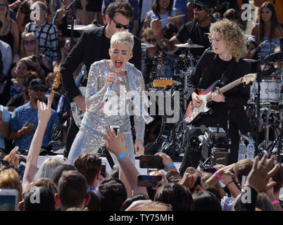 Katy Perry performs at the Witness World Wide exclusive YouTube livestream concert at Ramon C. Cortines High School for Performing Arts in Los Angeles on June 12, 2017.   Photo by Jim Ruymen/UPI Stock Photo