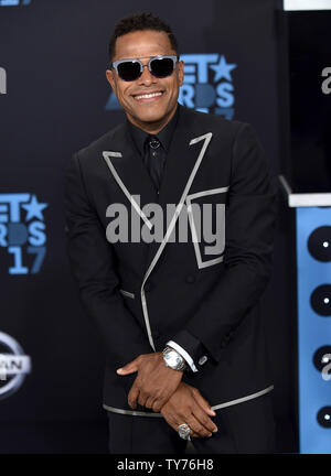 Singer-songwriter Maxwell attends the 17th annual BET Awards at Microsoft Theater in Los Angeles on June 25, 2017. The ceremony celebrates achievements in entertainment and honors music, sports, television, and movies released between April 1, 2016 and March 31, 2017.  Photo by Christine Chew/UPI Stock Photo