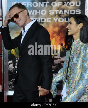 Actress Jennifer Connelly and her husband Paul Bettany arriving at the  Creation premiere at the Roy Thomson Hall during the Stock Photo - Alamy