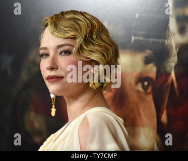 Haley Bennett attends the premiere of 'Thank You for Your Service' at the Regal L.A. LIVE in Los Angeles on October 23, 2017. Photo by Christine Chew/UPI Stock Photo