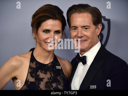 Kyle MacLachlan (R) and his wife Desiree Gruber attend the 19th annual InStyle and Warner Brothers Golden Globes After-Party at the Beverly Hilton in Beverly Hills, California on January 7, 2018. Photo by Christine Chew/UPI Stock Photo